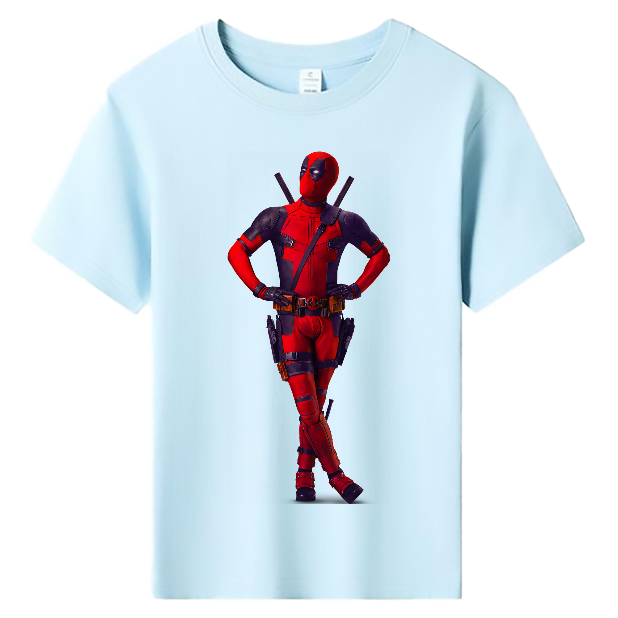 （画像用） Deadpool デッドプール 綿100％キッズTシャツ（フロントプリント）